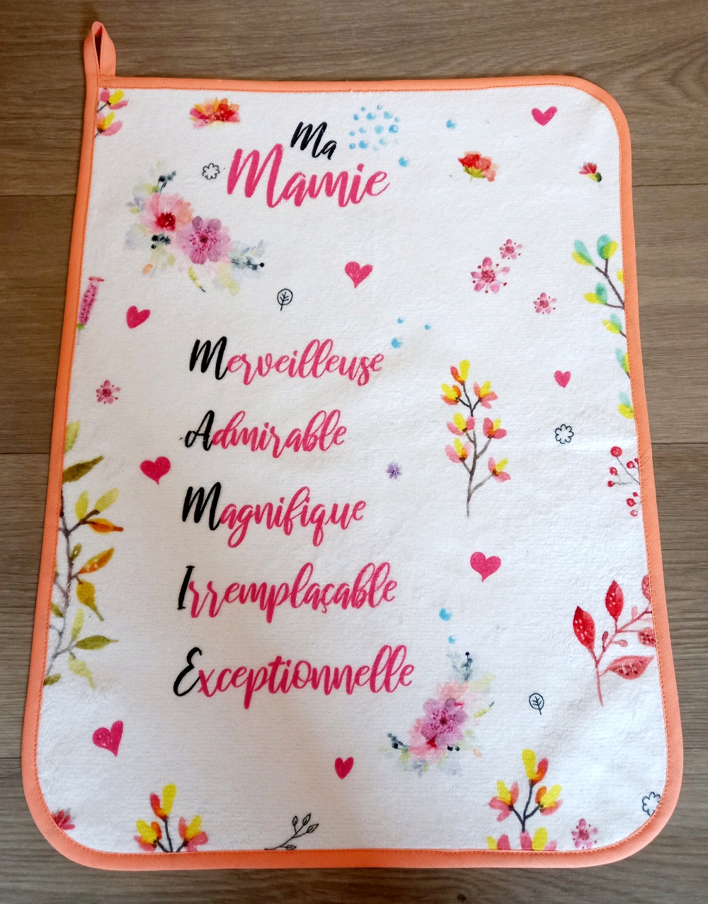 Serviette visage " Ma Mamie"